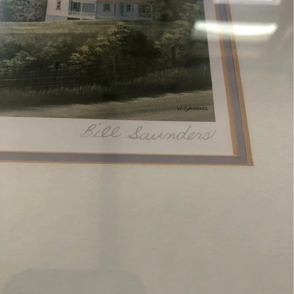 Vtg Bill Saunders Spring Pastures  Signed - Picture 4 of 13